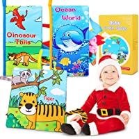 Libros Blandos para Bebé- Suave Libro de Tela Bebé No Tóxicos Libro Activity Bebé Anti-Tear Aprendizaje y Educativo…